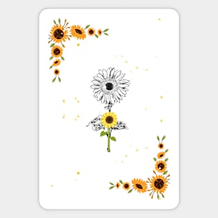 Little Aesthetic Sunflower Magnet